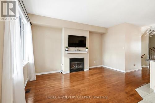 222 Longfields Drive, Ottawa, ON - Indoor Photo Showing Living Room With Fireplace