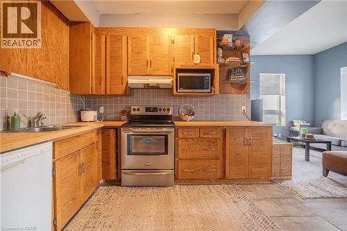 86 Birge Street, Hamilton, ON - Indoor Photo Showing Kitchen With Double Sink