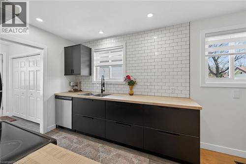 280 Thayer Avenue, Hamilton, ON - Indoor Photo Showing Kitchen With Double Sink
