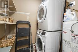 In Unit Stacked Laundry and storage space - 