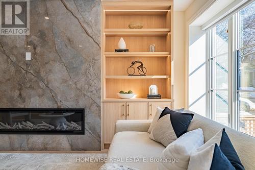306 Manor Road E, Toronto, ON - Indoor Photo Showing Living Room With Fireplace