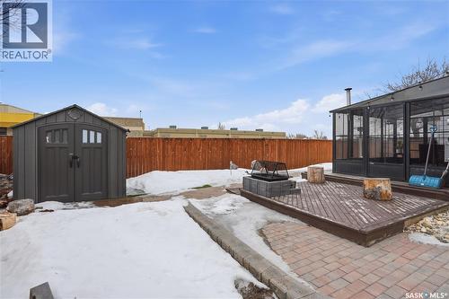 83 Carter Crescent, Regina, SK - Outdoor With Deck Patio Veranda