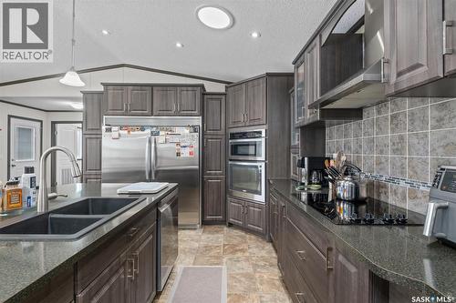 320 B Avenue, Shellbrook Rm No. 493, SK - Indoor Photo Showing Kitchen With Stainless Steel Kitchen With Double Sink With Upgraded Kitchen