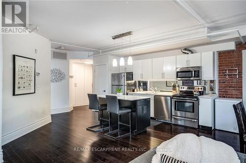 104 - 200 Stinson Street, Hamilton, ON - Indoor Photo Showing Kitchen With Stainless Steel Kitchen