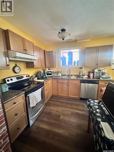 506 2Nd Avenue Place, Radisson, SK - Indoor Photo Showing Kitchen With Double Sink
