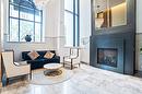 Autre - 1908-628 Rue St-Jacques, Montréal (Ville-Marie), QC  - Indoor Photo Showing Living Room With Fireplace 