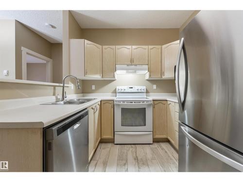 #232 15499 Castle Downs Rd Nw, Edmonton, AB - Indoor Photo Showing Kitchen With Double Sink
