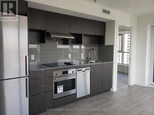 1504 - 7 Mabelle Avenue, Toronto, ON - Indoor Photo Showing Kitchen With Double Sink With Upgraded Kitchen