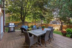 Oversized back deck w premium backyard. - 