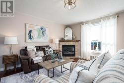 Family room with gas fireplace - 