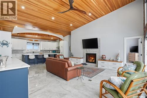2 Bruin Boulevard, Candle Lake, SK - Indoor With Fireplace