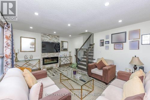 20 Oleander Crescent, Brampton, ON - Indoor Photo Showing Living Room With Fireplace