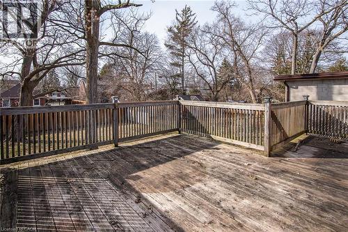 View of deck - 120 Fourth Avenue, Kitchener, ON 