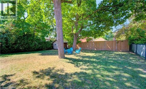 View of fenced backyard - 120 Fourth Avenue, Kitchener, ON 