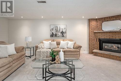 33 Gemini Drive, Hamilton, ON - Indoor Photo Showing Living Room With Fireplace
