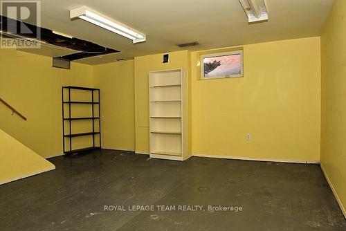 Partially-finished basement has drywall. - 1305 Kingston Avenue, Ottawa, ON - Indoor