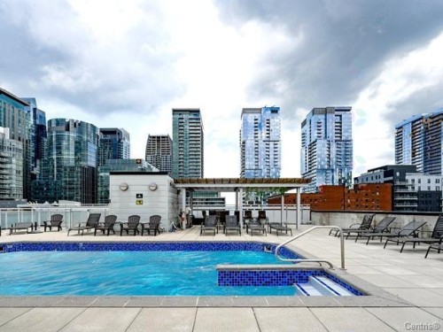 Piscine - 719-1235 Rue Bishop, Montréal (Ville-Marie), QC - Outdoor With In Ground Pool