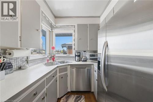 763 Upper Ottawa Street, Hamilton, ON - Indoor Photo Showing Kitchen With Stainless Steel Kitchen With Double Sink