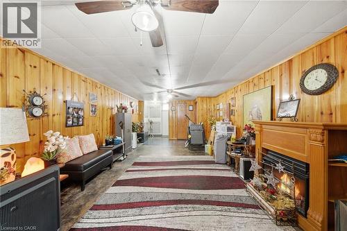 763 Upper Ottawa Street, Hamilton, ON - Indoor Photo Showing Other Room With Fireplace