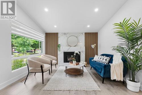 1035 Connery Avenue, Ottawa, ON - Indoor Photo Showing Living Room With Fireplace