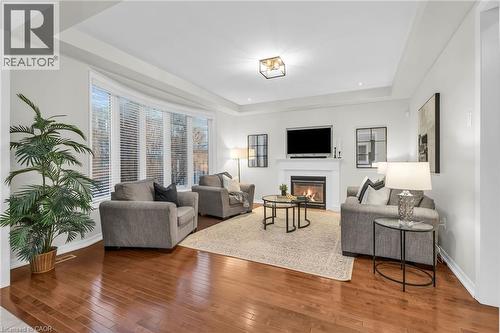 879 Etherington Way, Milton, ON - Indoor Photo Showing Living Room With Fireplace