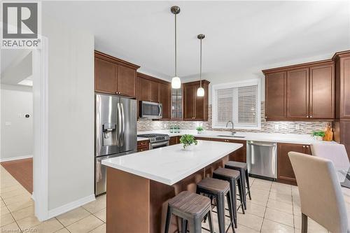 879 Etherington Way, Milton, ON - Indoor Photo Showing Kitchen With Stainless Steel Kitchen With Upgraded Kitchen