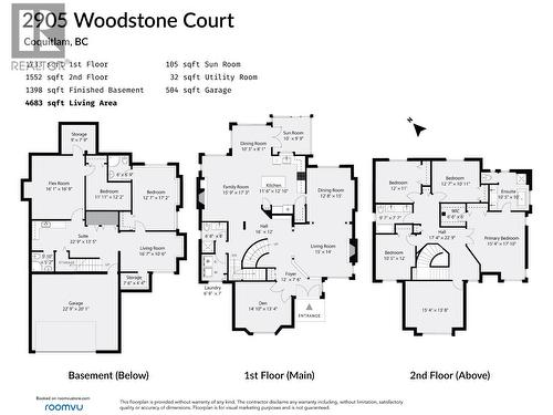 2905 WOODSTONE COURT  Coquitlam, BC V3E 2S1