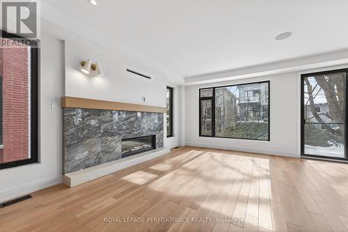 306 Selby Avenue, Ottawa, ON - Indoor Photo Showing Living Room With Fireplace