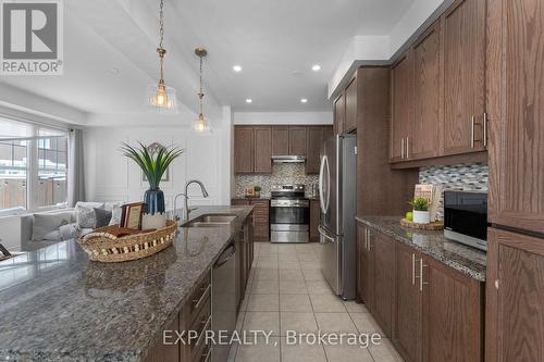 203 Grovehill Crescent, Kitchener, ON - Indoor Photo Showing Kitchen With Double Sink With Upgraded Kitchen