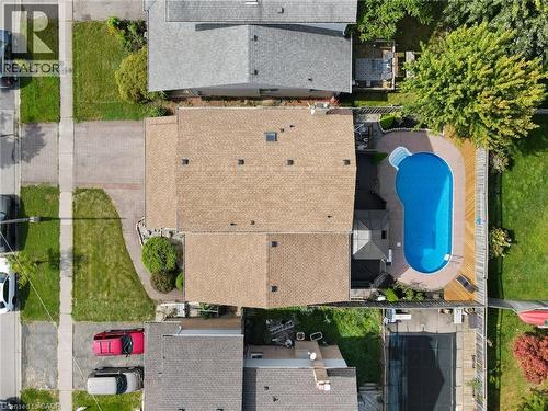 Aerial view - 24 Keefer Road, Thorold, ON - Outdoor With In Ground Pool With Deck Patio Veranda