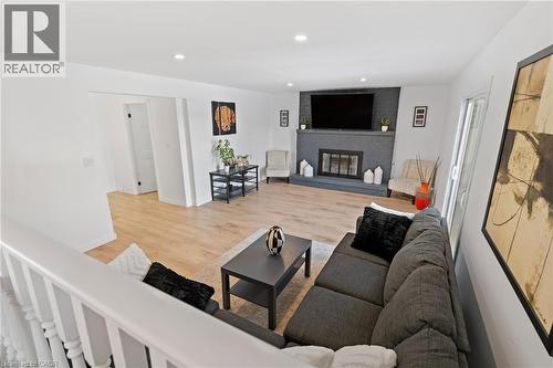24 Keefer Road, Thorold, ON - Indoor Photo Showing Living Room With Fireplace