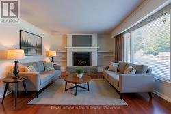 Virtually staged living room - 