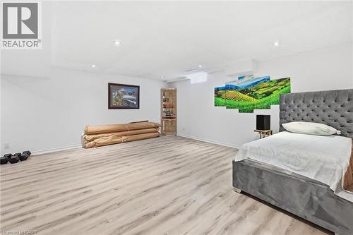 Bedroom with wood finished floors and recessed lighting - 456 Valridge Drive, Ancaster, ON - Indoor Photo Showing Bedroom