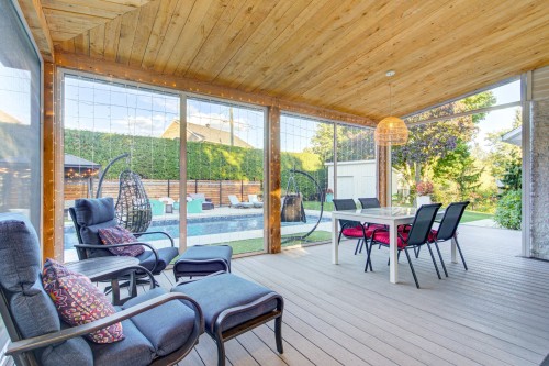 Solarium/Verrière - 25 Rue Carrier, Saint-Mathieu-De-Beloeil, QC - Outdoor With Deck Patio Veranda With Exterior