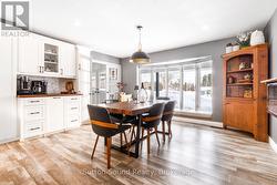 Open concept dining area with coffee/wine bar - 