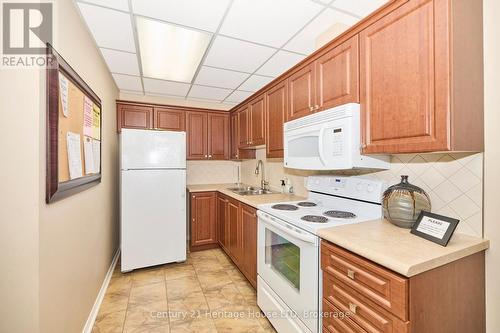 Party Room Kitchen - 504 - 81 Scott Street, St. Catharines (Lakeport), ON - Indoor Photo Showing Kitchen With Double Sink