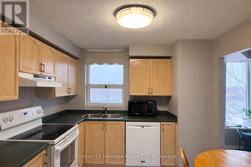 Kitchen - 504 - 81 Scott Street, St. Catharines (Lakeport), ON - Indoor Photo Showing Kitchen With Double Sink