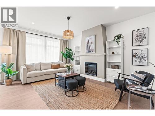 2455 Bradley Drive Unit# 102 Lot# 4, Armstrong, BC - Indoor Photo Showing Living Room With Fireplace