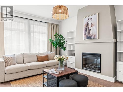 2455 Bradley Drive Unit# 102 Lot# 4, Armstrong, BC - Indoor Photo Showing Living Room With Fireplace