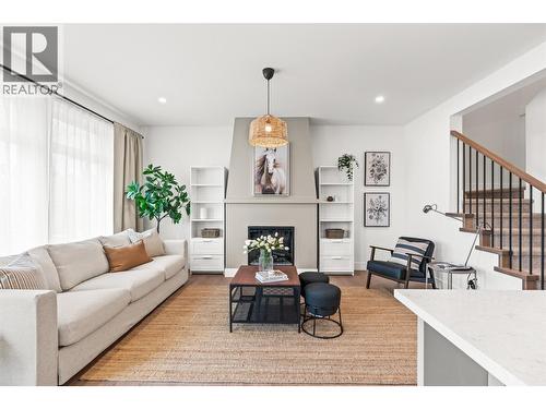 2455 Bradley Drive Unit# 102 Lot# 4, Armstrong, BC - Indoor Photo Showing Living Room With Fireplace