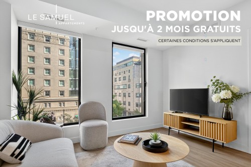 Living Room - 1804-1245 Rue Sherbrooke O., Montréal (Ville-Marie), QC - Indoor