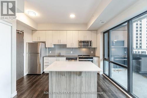 303 - 15 Queen Street S, Hamilton, ON - Indoor Photo Showing Kitchen With Stainless Steel Kitchen With Upgraded Kitchen