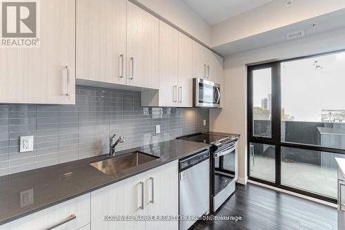 303 - 15 Queen Street S, Hamilton, ON - Indoor Photo Showing Kitchen With Stainless Steel Kitchen With Upgraded Kitchen