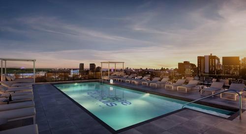 Piscine - 819-1150 Boul. René-Lévesque E., Montréal (Ville-Marie), QC - Outdoor With In Ground Pool With View