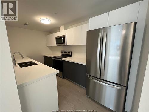 3290 Stella Crescent Unit# 301, Windsor, ON - Indoor Photo Showing Kitchen With Stainless Steel Kitchen With Double Sink