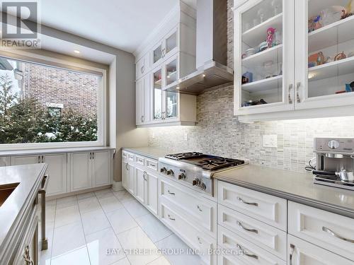 Kitchen with Oversized Picture Window - 39 Cairns Gate, King, ON - Indoor Photo Showing Kitchen With Upgraded Kitchen