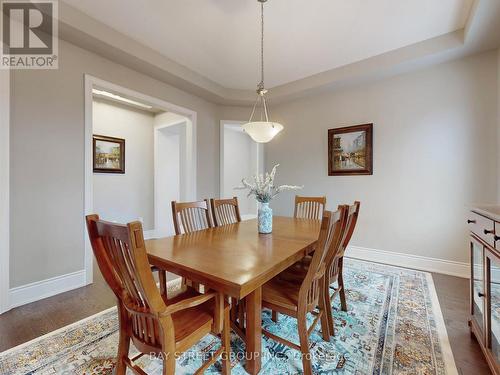 Formal Dining Room With Coffered Ceiling - 39 Cairns Gate, King, ON - Indoor Photo Showing Dining Room