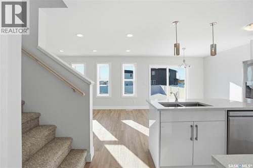111 Stromberg Crescent, Saskatoon, SK - Indoor Photo Showing Kitchen With Double Sink