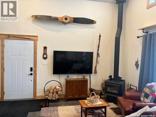 29 Riverview Road, Rosthern Rm No. 403, SK - Indoor Photo Showing Living Room With Fireplace