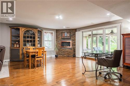 13 Iron Bridge Court, Caledonia, ON - Indoor With Fireplace